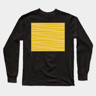 Trending yellow w. pale pink stripes Long Sleeve T-Shirt